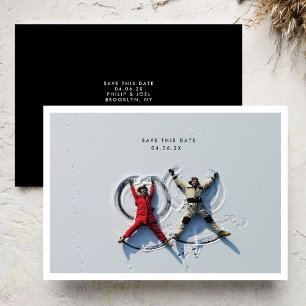 Simple MoDeRN MINIMALIST Photo Frame Wedding Save The Date