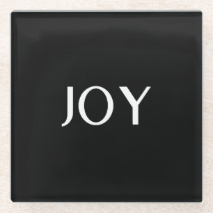 Simple Modern Minimalist Professional Black  Glass Coaster