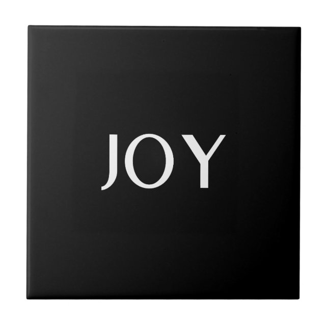 Simple Modern Minimalist Professional Black  Tile (Front)