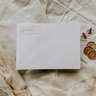 Simple Modern Minimalist Return Address Label