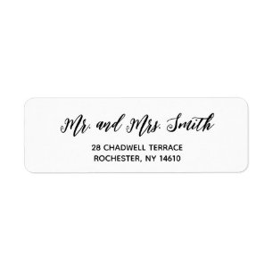Simple Modern Minimalist Return Address Labels