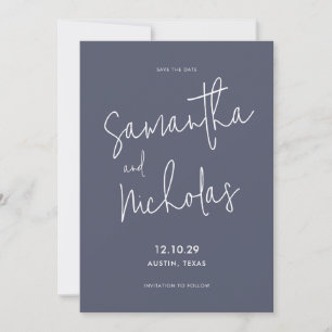 Simple Modern Minimalist Save The Date