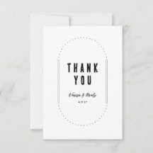 Simple Modern Minimalist Thank You Card