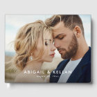 Simple Modern Minimalistic Photo Wedding