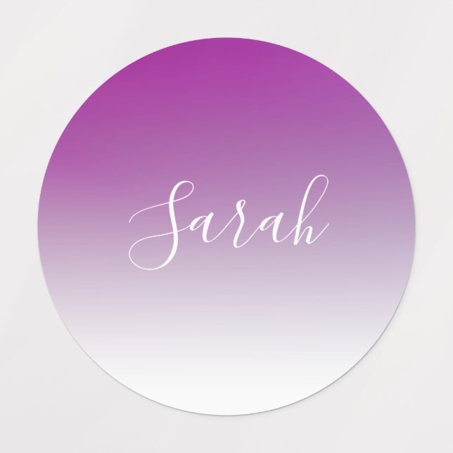 Simple Modern Minimalistic Purple Ombre Gradient (Design 1)