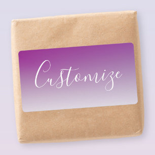 Simple Modern Minimalistic Purple Ombre Gradient