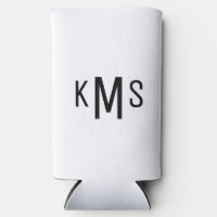 Simple Modern Monogram B/W 