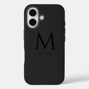 Simple Modern Monogram Case-Mate iPhone Case