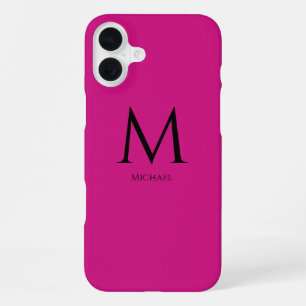 Simple Modern Monogram Case-Mate iPhone Case