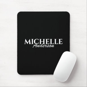 Simple Modern Monogram Mouse Mat