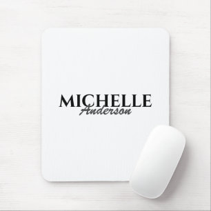 Simple Modern Monogram Mouse Mat
