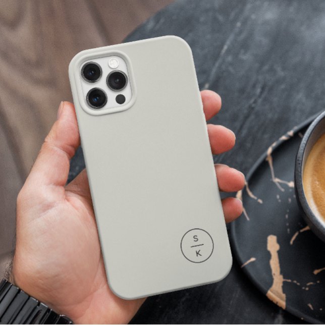 Simple Modern Monogram Name Case-Mate iPhone Case (Creator Uploaded)