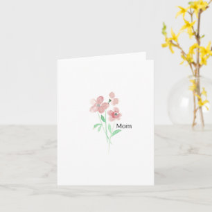 Simple Modern Mother's Day Card for Mom