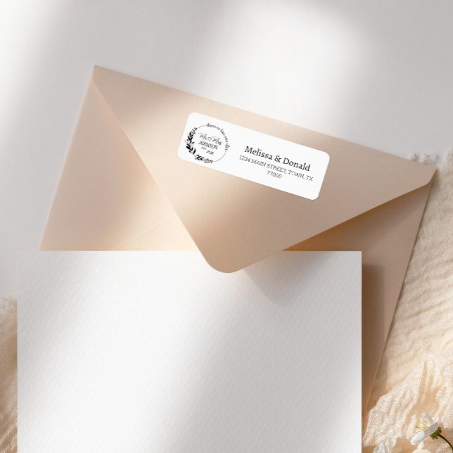 Simple Modern Mr & Mrs Script Address (Creator Uploaded)