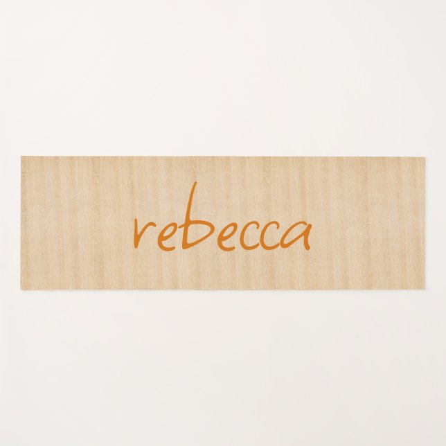 Simple Modern Name Yoga Mat (Front (Horizontal))