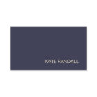 Simple Modern Navy Blue Professional