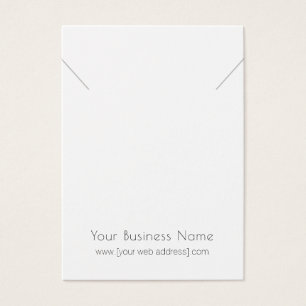 Simple Modern Necklace Pendant Display Card