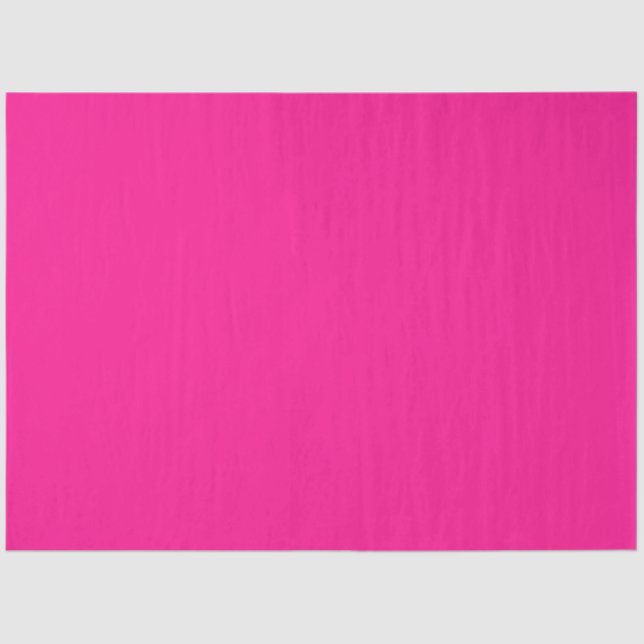 Simple Modern Neon Fluorescent Pink Tissue Paper (Front)