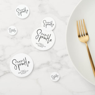 Simple Modern Neutral Baby Sprinkle Confetti