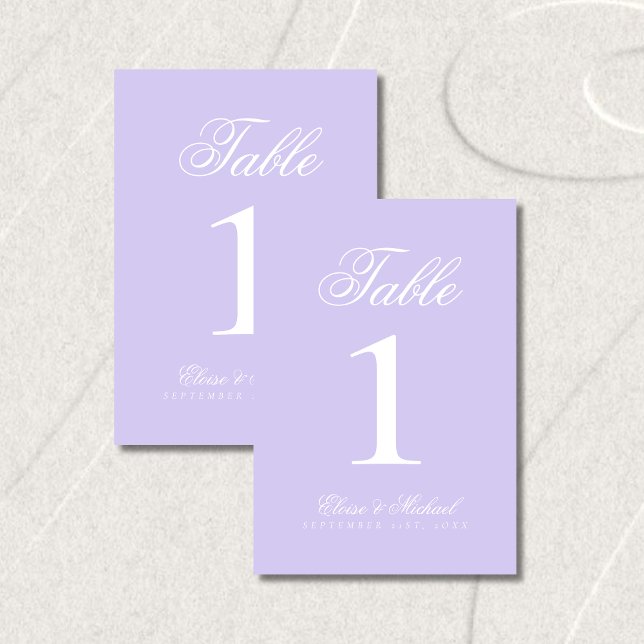 Simple Modern Old Money Wedding Table Number (Simple Modern Old Money Wedding Table Number)