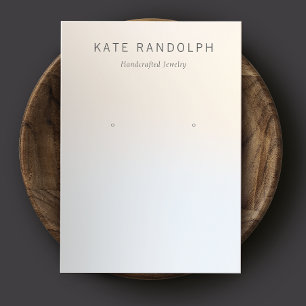 Simple Modern Ombre Earring Jewellery Display Business Card