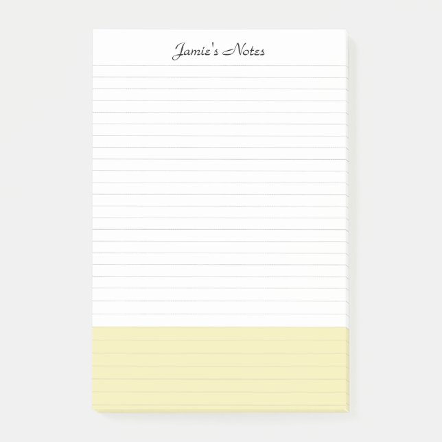 Simple Modern Pastel Colorblock  Post-it Notes (Front)