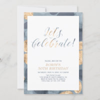 Simple Modern Pattern Adult Birthday Party