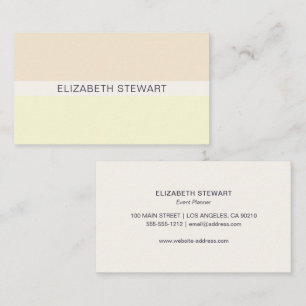 Simple Modern Peach and Yellow Professional Business Card