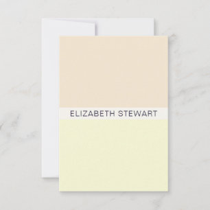 Simple Modern Peach Yellow Professional Card