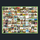 Simple Modern Personalised 108 Photo Collage Poster<br><div class="desc">Create your own personalised photo collage poster featuring 108 of your favourite pictures.</div>