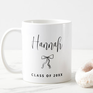 Simple Modern Personalised Class of 2025 Graduatio Coffee Mug