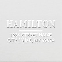 Simple Modern Personalised Return Address
