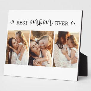 Simple Modern Personalized Gift for Mom Photo Plaque