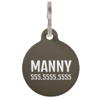 Simple & Modern Personalized Pet Details & QR Code