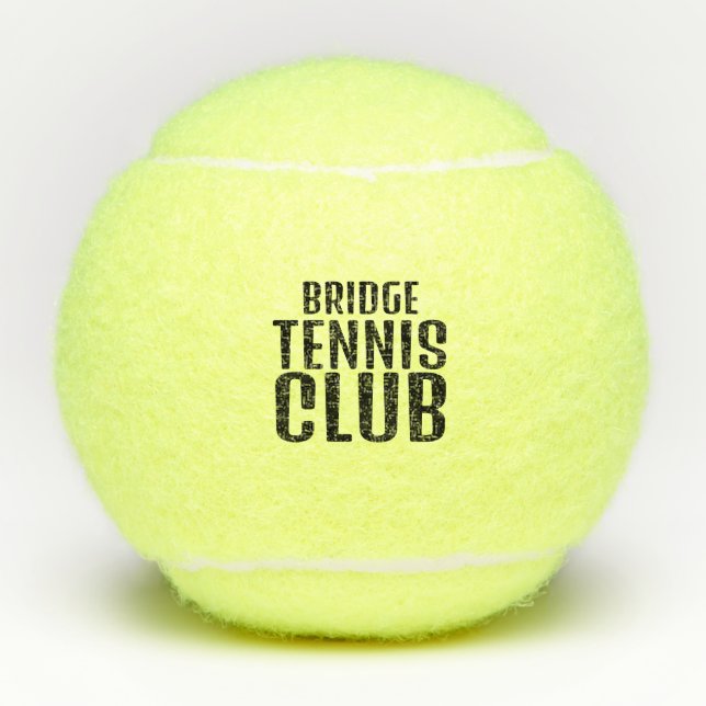 Simple & Modern, Personalized Pro Tennis Club Tennis Balls (Front)