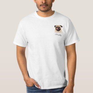 Simple Modern Pet Photo & Name T-Shirt
