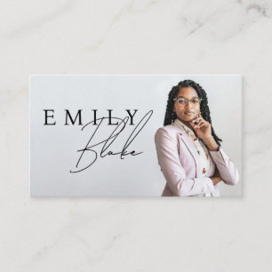Simple Modern Photo Business  Card
