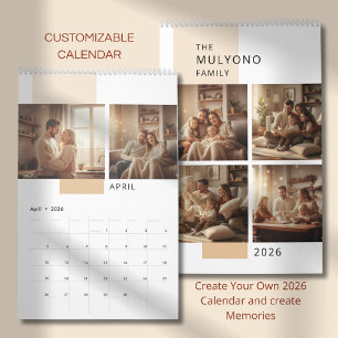 Simple Modern Photo Calendar 
