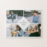Simple Modern Photo Collage Jigsaw Puzzle<br><div class="desc">Simple photo collage.</div>
