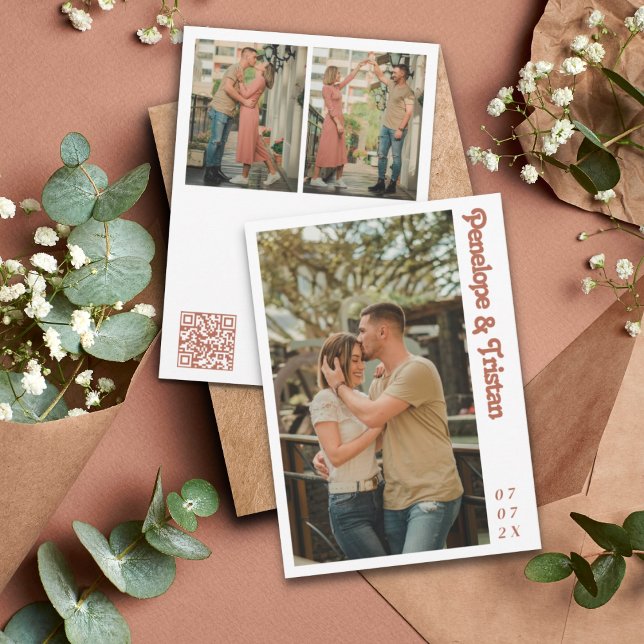 Simple Modern Photo Collage Wedding Invitation (Creator Uploaded)