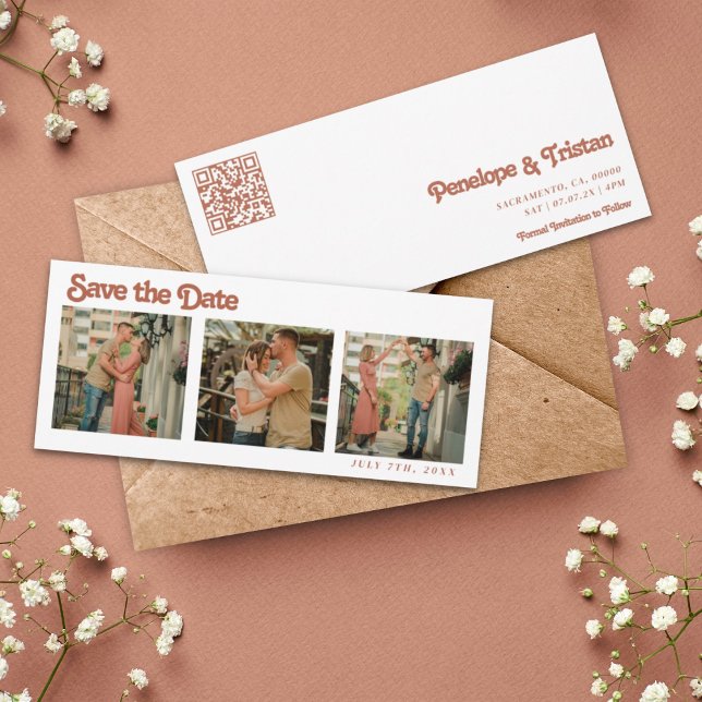 Simple Modern Photo Collage Wedding Save The Date (Creator Uploaded)