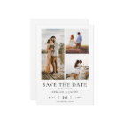 Simple Modern Photo Collage Wedding Save the Date
