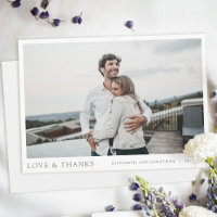 Simple Modern Photo Custom Wedding