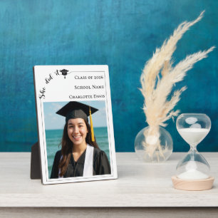 Simple modern photo Graduate Plaque