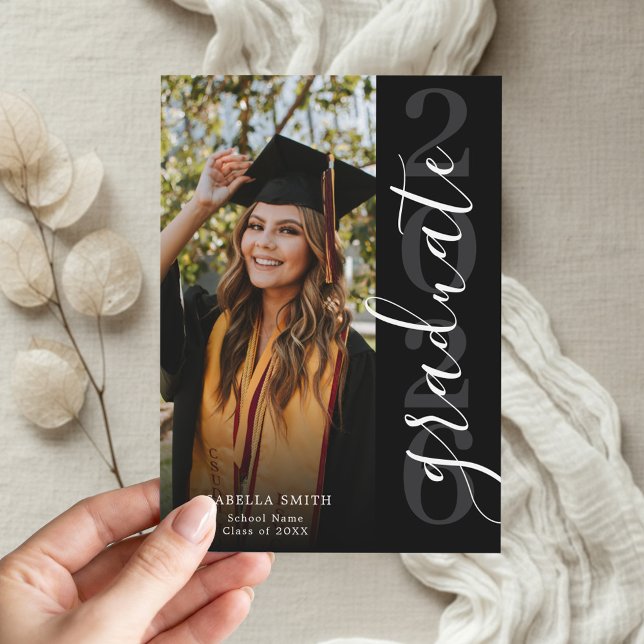 Simple Modern Photo Graduation Announcement (Creator Uploaded)