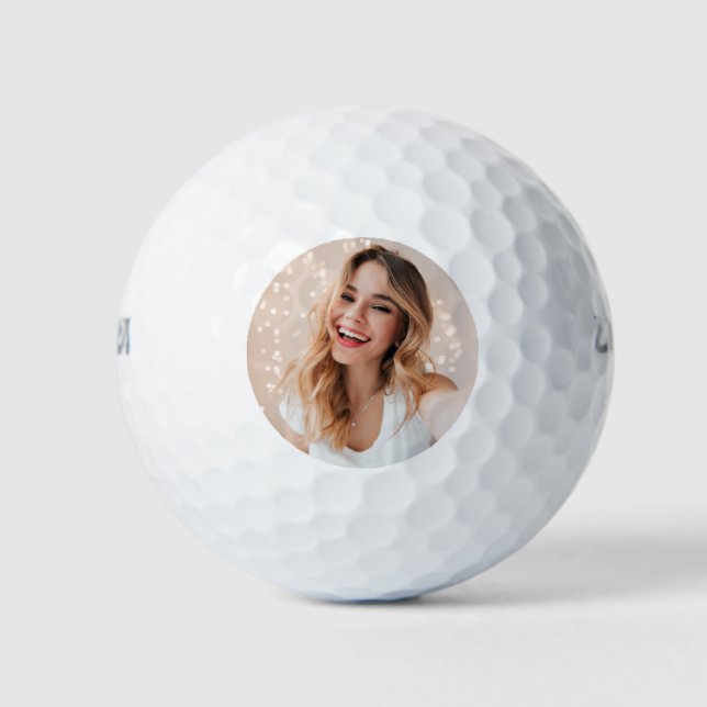 Simple Modern Photo Marker Golf Balls (Front)