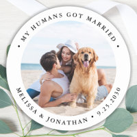 Simple Modern Photo Personalised Wedding