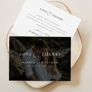 Simple Modern Photo QR Code Wedding Save The Date