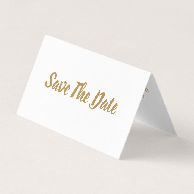 Simple & Modern, Photo Save The Date Card (Front)