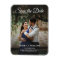 Simple modern photo script save the date wedding